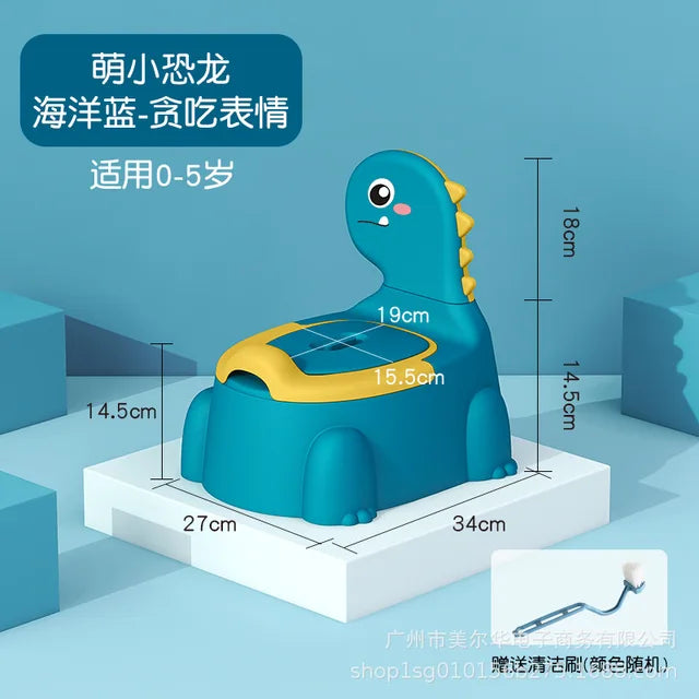 Dinosaur Baby Potty Training Seat – Ergonomic Toddler Toilet with Non-Slip Base