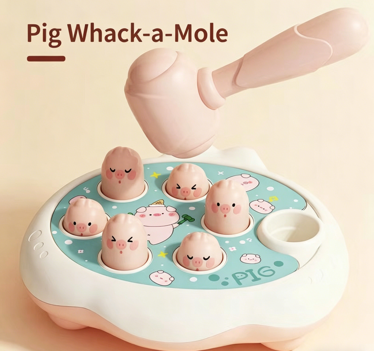 Whack-a-Mole Groundhog Puzzle Toy for Toddlers – Interactive Learning Game