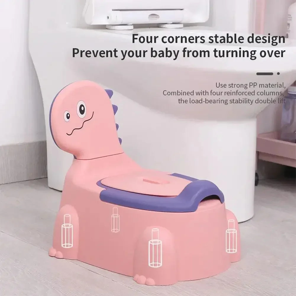 Dinosaur Baby Potty Training Seat – Ergonomic Toddler Toilet with Non-Slip Base